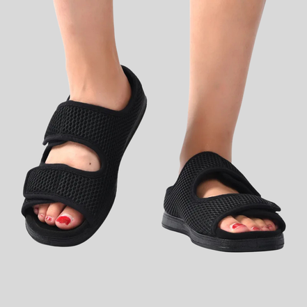 Unisex slip-on sko med mesh og flad sål – Noventra