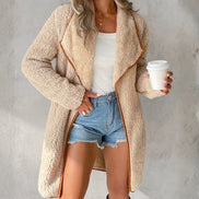 Ardena open front coat med sidelommer