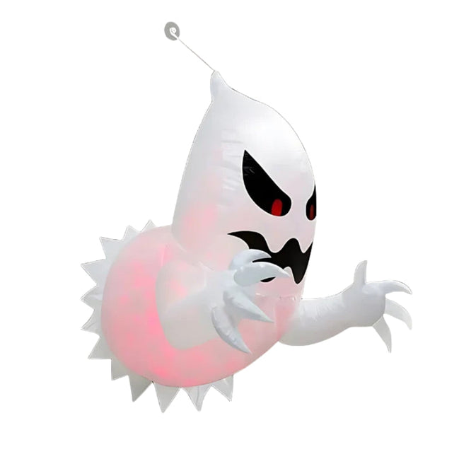 Nafukovacia halloweenska figúrka ducha s LED osvetlením, 121 cm – Ghostara