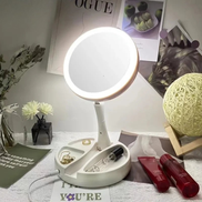 Miravelle rejsespejl – LED spejl med foldbart design og opbevaringsrum