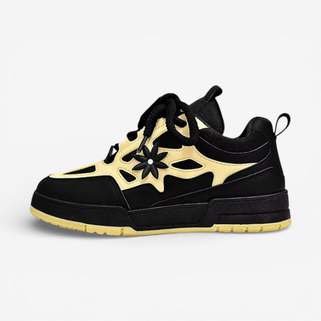 Zavero round toe sneakers med snørelukning