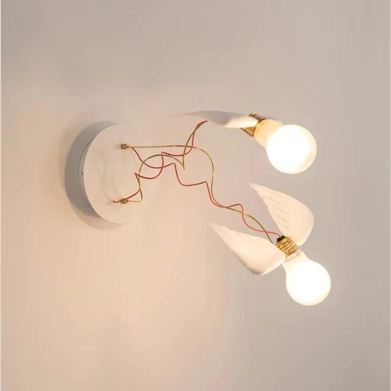 Valmera LED væglampe i kobber – vægmonteret lampe med vingedesign