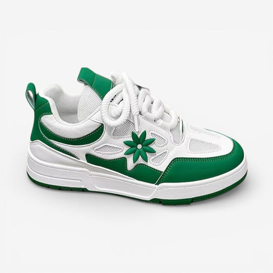 Zavero round toe sneakers med snørelukning