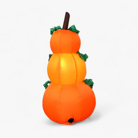 Nafukovacia halloweenska tekvicová dekorácia s LED osvetlením, 120 cm – Pumpvaro