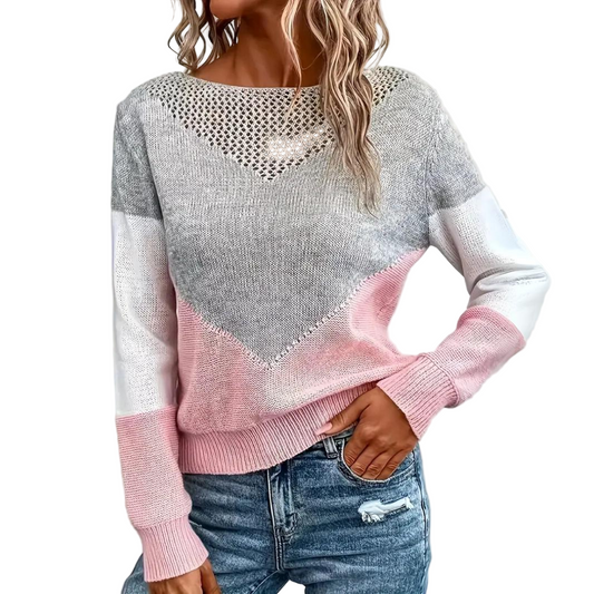 Luva uld striktrøje – afslappet pasfor