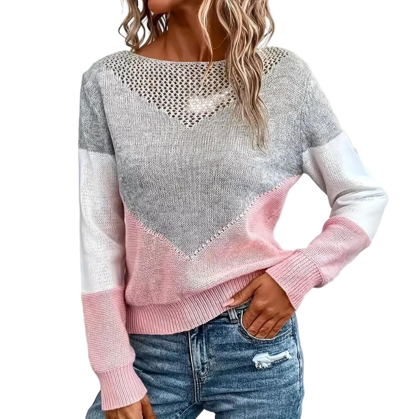 Luva uld striktrøje – afslappet pasfor