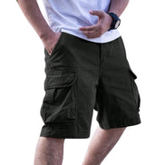 Herre cargo shorts med lommer og knap- og lynlåslukning – shorts til hverdag og fritid – Kervano