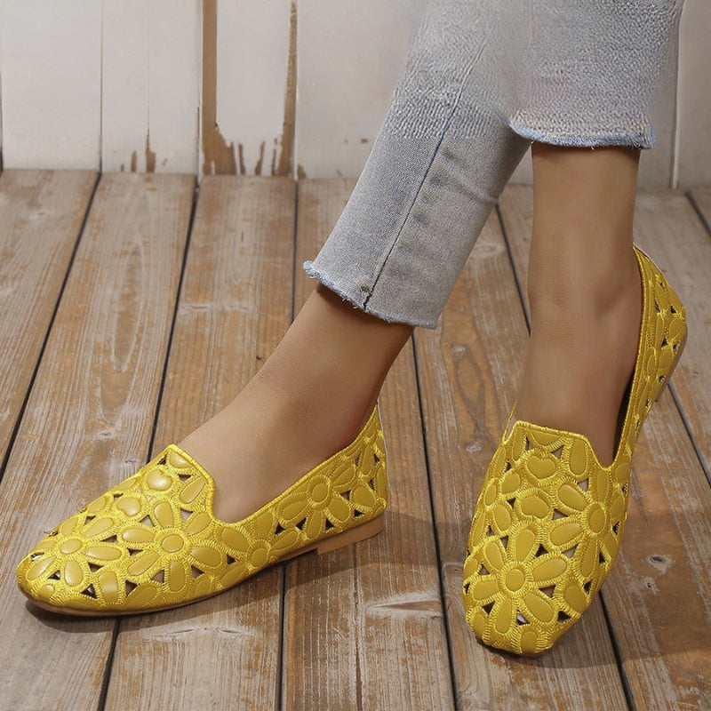 Florayne round toe slip-on loafers