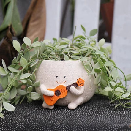 Planora plantepotte i resin – potte til bord, hylde eller have