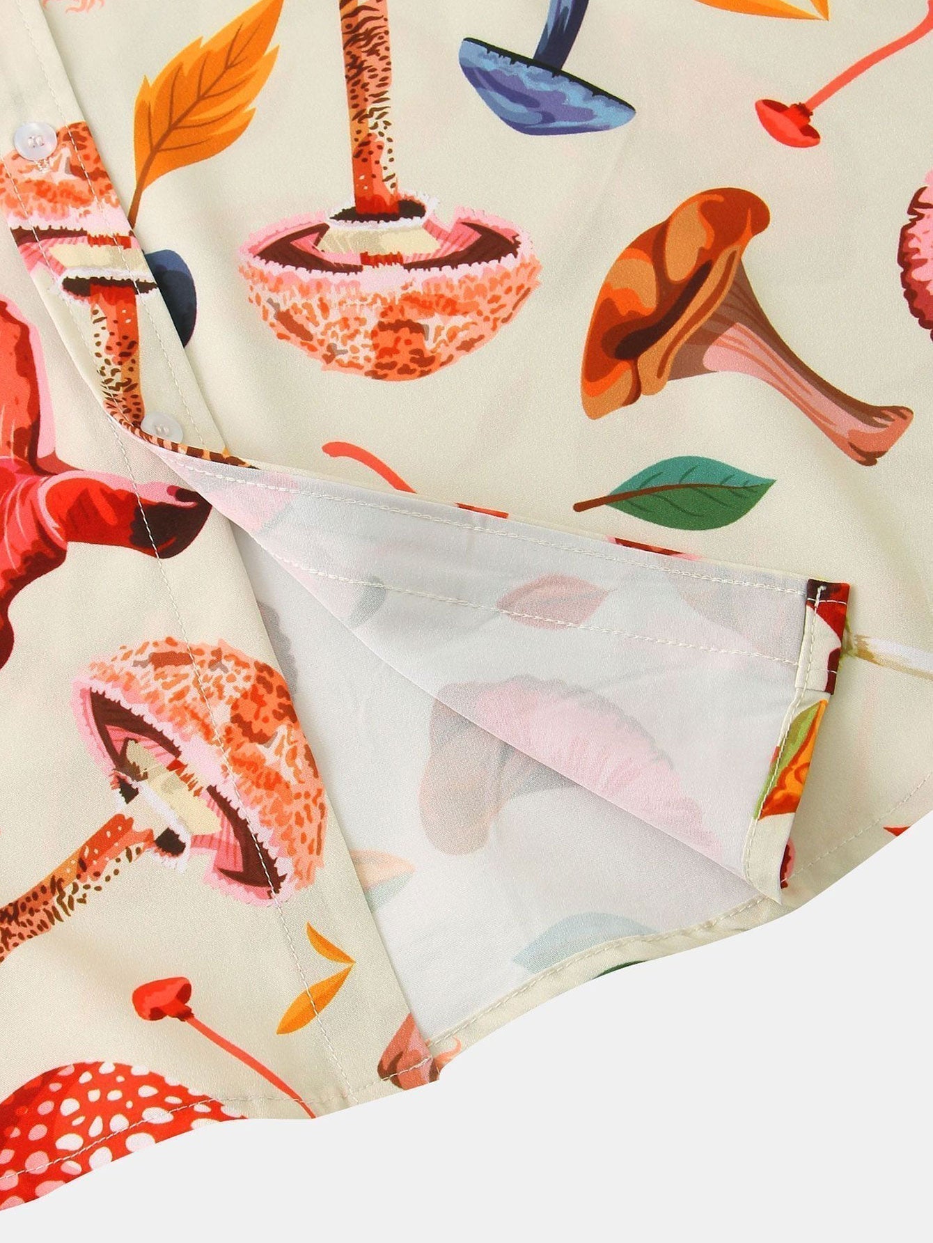 Caviro kortærmet skjorte – print og afslappet pasform