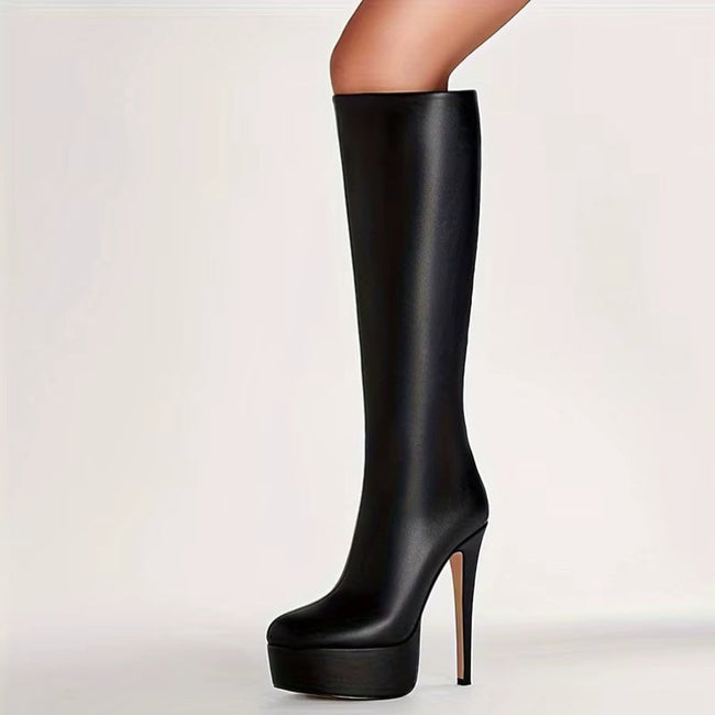 Valeris knee high boots med hæl