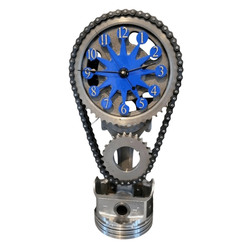 Gearonix metal bordur – industrielt design med roterende tandhjul