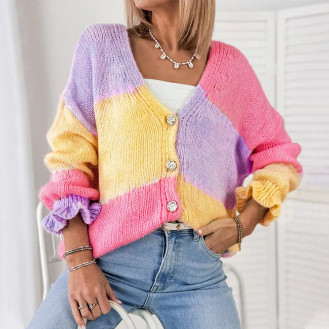 Valmira relaxed fit cardigan med V-hals