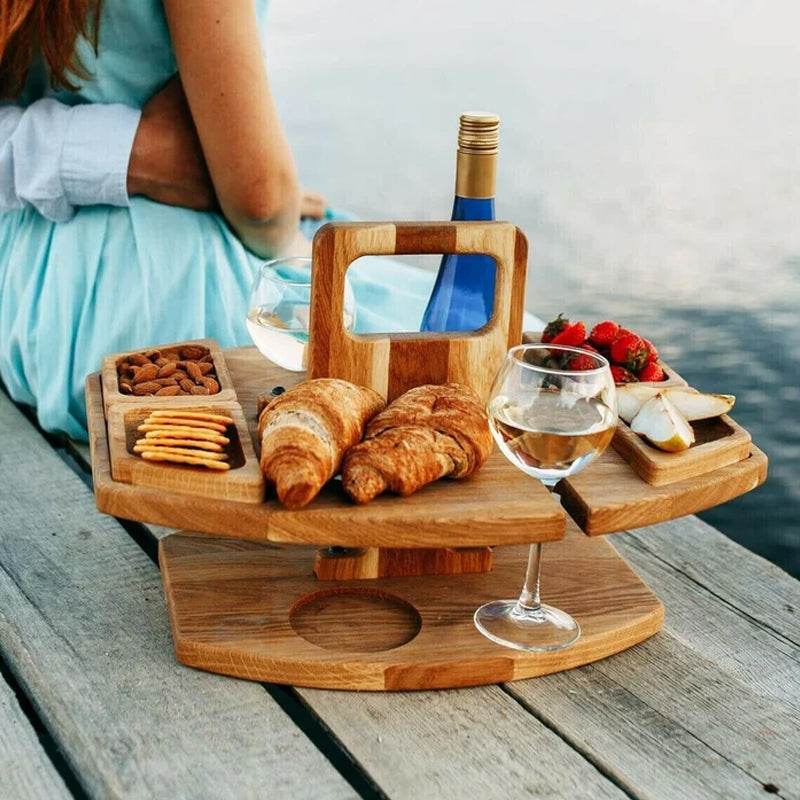 Trayloft Mini-bord – bærbart træbord med håndtag
