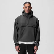 Neravio hooded jacket med halv lynlås