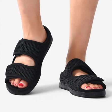 Unisex slip-on sko med mesh og flad sål – Noventra