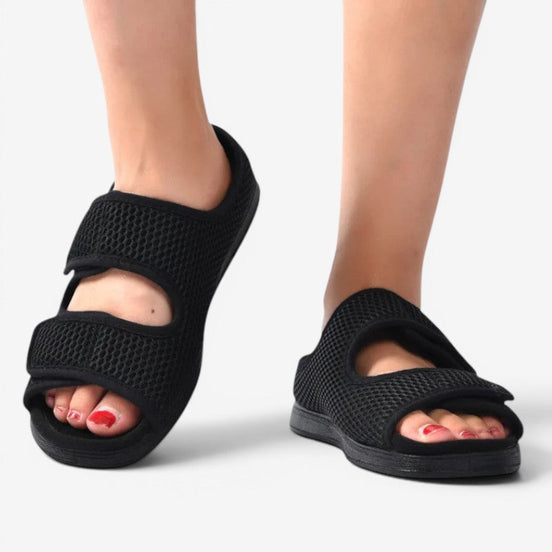 Unisex slip-on sko med mesh og flad sål – Noventra