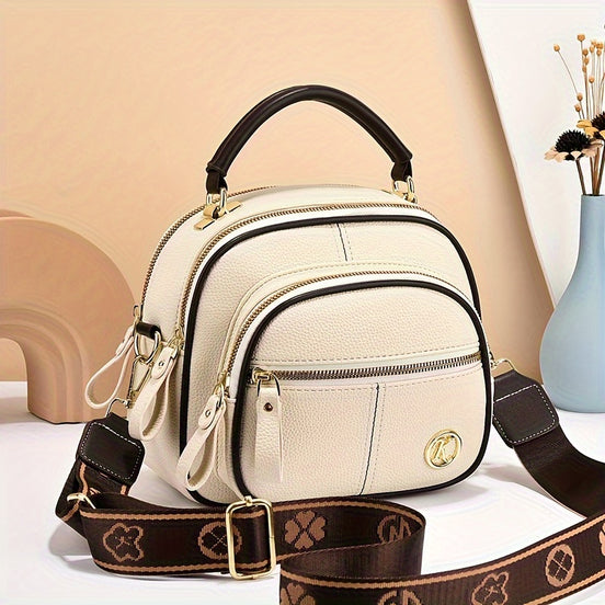 Elvoria Multi-Layer Shoulder Bag