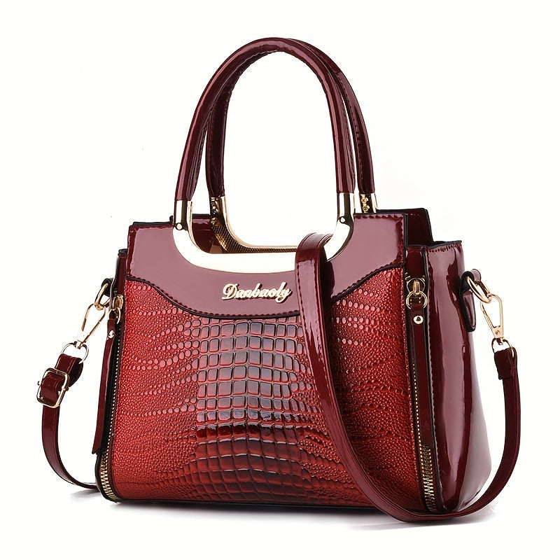 Arvella Croco Crossbody Bag