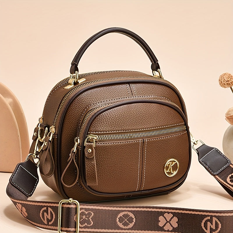 Elvoria Multi-Layer Shoulder Bag