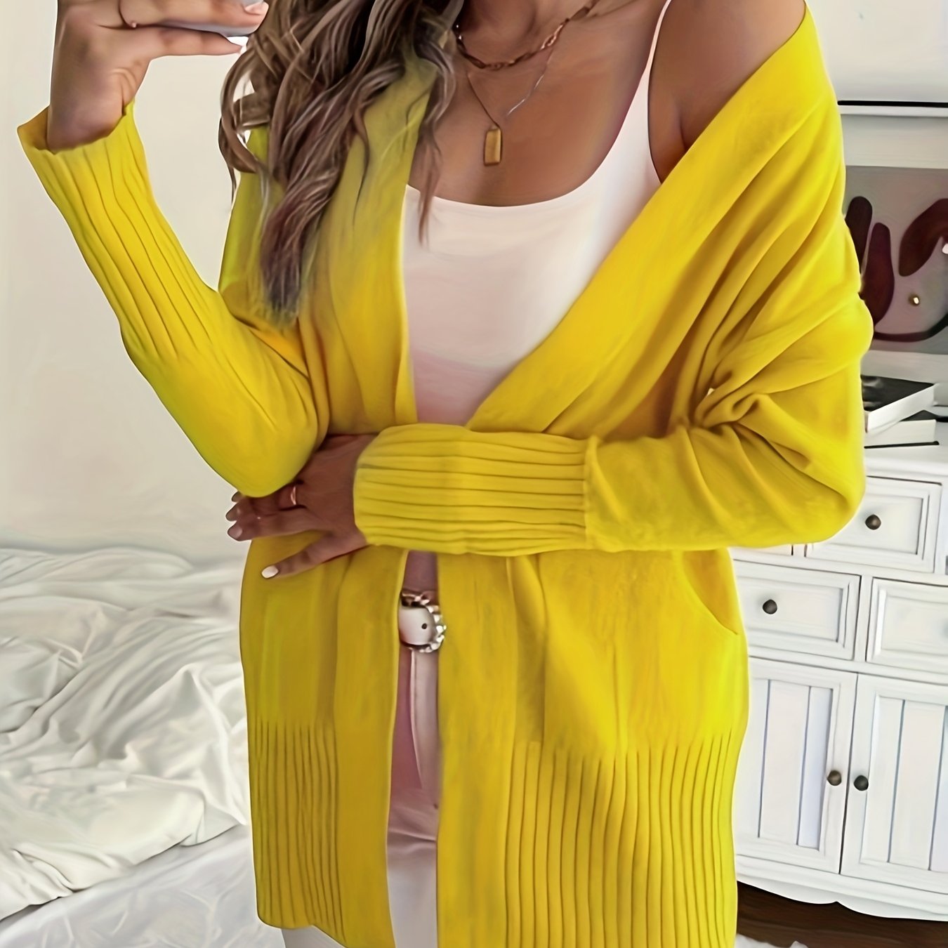 Arelune Long Knit Cardigan