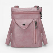 Larevia Crossbody Taske med Justerbar Rem og Lynlåslommer