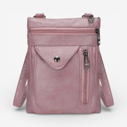 Larevia Crossbody Taske med Justerbar Rem og Lynlåslommer