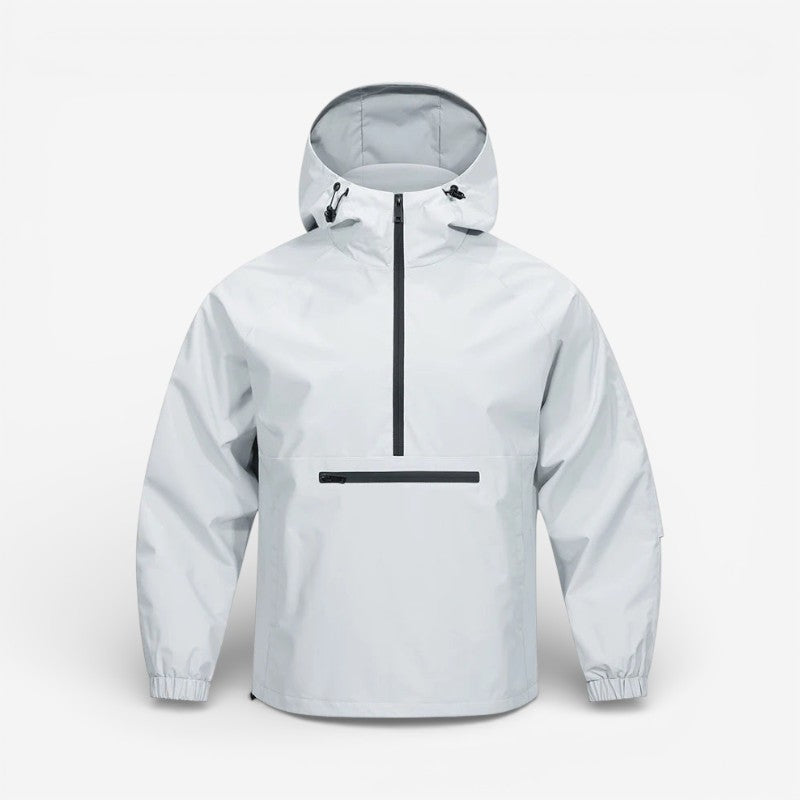 Neravio hooded jacket med halv lynlås