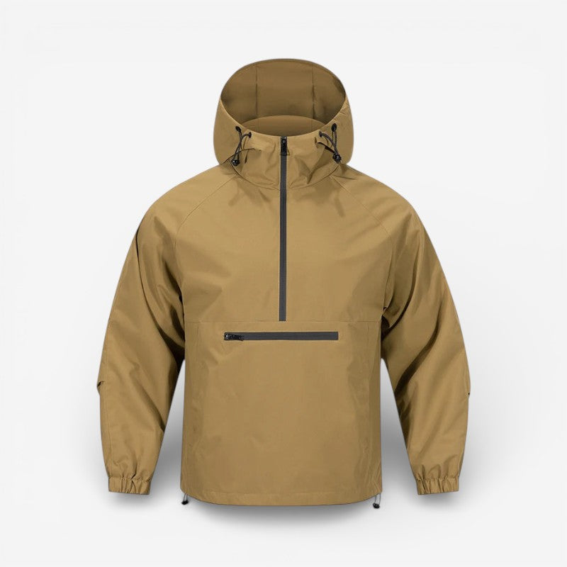 Neravio hooded jacket med halv lynlås