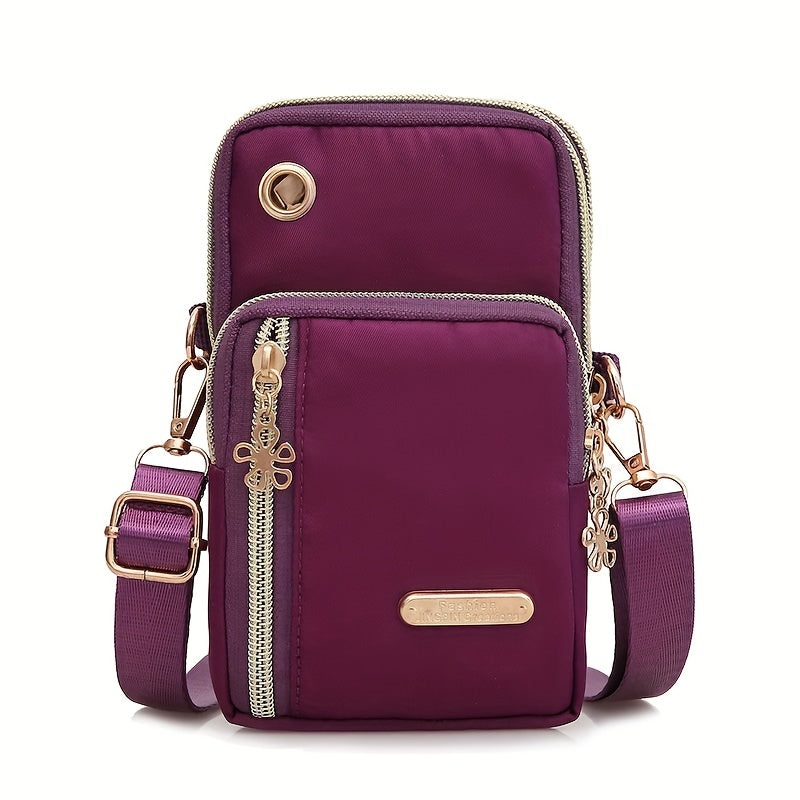 Veloria Crossbody Bag – let nylon taske med lynlåslukning