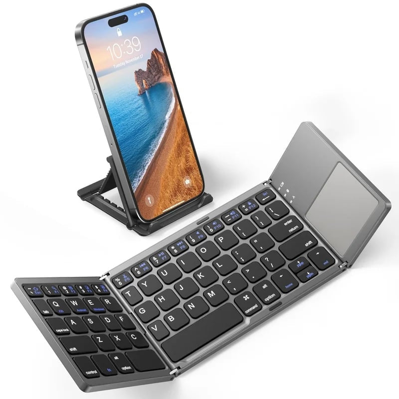 FlexiKey foldbart tastatur – Bluetooth med touchpad