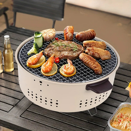 CoalNest kompakt kulgrill – bærbar grill til udendørs brug