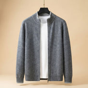 Norvik sweater herre – zip sweater med slim pasform og lange ærmer