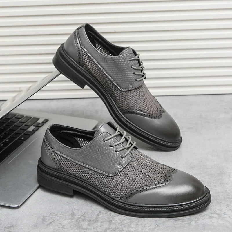 Herresko med snørebånd og skridsikker sål – sko til hverdag og gang – Traveon