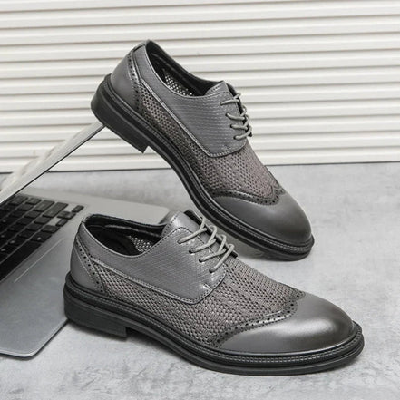 Herresko med snørebånd og skridsikker sål – sko til hverdag og gang – Traveon