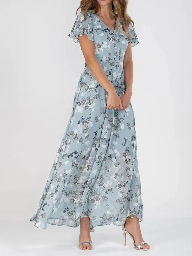 Elegant lang damekjole med figursyet pasform – Avelisse
