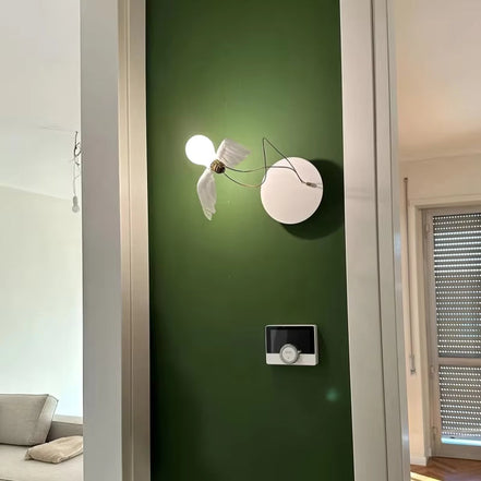 Valmera LED væglampe i kobber – vægmonteret lampe med vingedesign