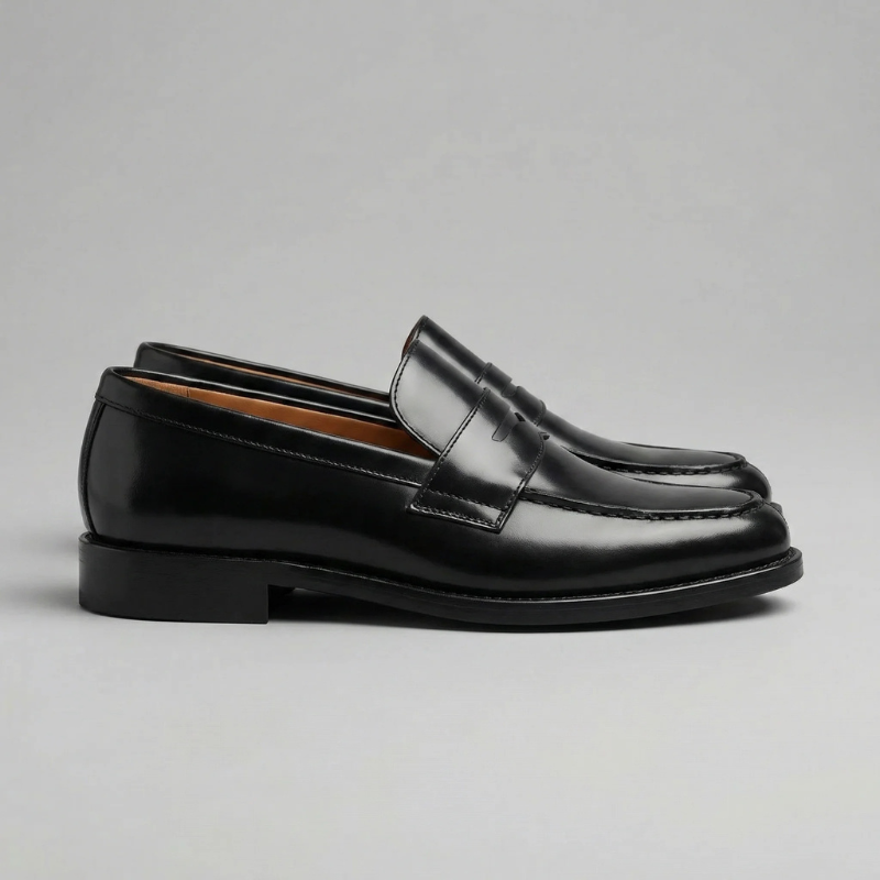 Herre loafers i læder med skridsikker sål – Raventor