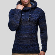 Keldor hoodie med hætte og knapdetalje