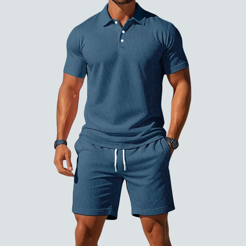 Herresæt med polo og shorts – Aerovik
