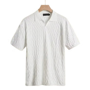 Herre polo t-shirt med krave og korte ærmer – t-shirt til hverdag og fritid – Elvoro