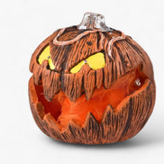 Halloweenska tekvicová lampášová dekorácia s LED svetlom a efektom mihotania – Velmira