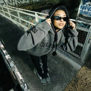 Unisex hoodie med lange ærmer og hætte – sweatshirt med lommer til hverdag – Novirex