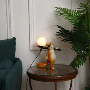 Squirena LED mini bordlampe i trædesign