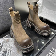 Solmera ankle boots med rund tå