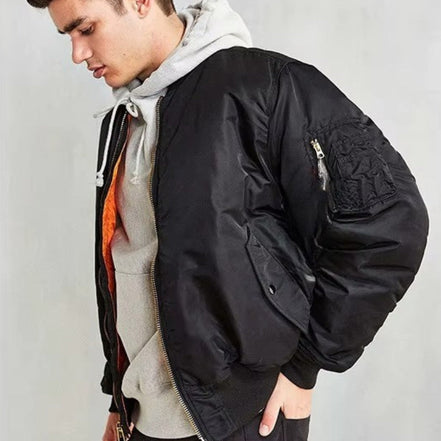 Virello zip jacket med ribkanter