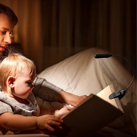 Flexora Clip LED lampe med USB og klemme