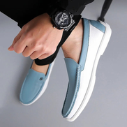 Herremokkasiner med slip-on design og rund tå – Corvian