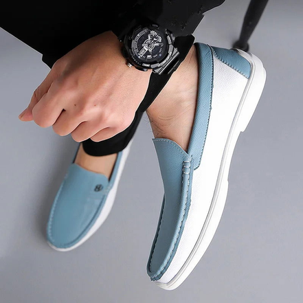 Herremokkasiner med slip-on design og rund tå – Corvian