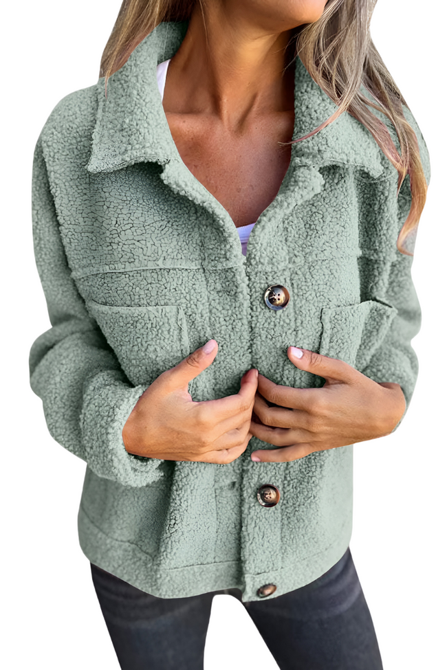 Elvira teddyjakke til kvinder – blød varme og afslappet stil